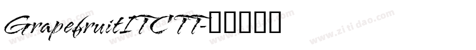 GrapefruitITC TT字体转换